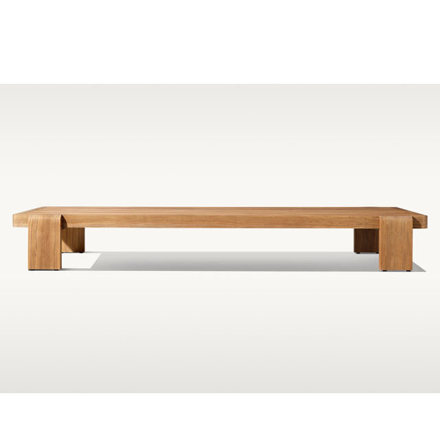RH Furniture Vigo Teak Outdoor Rectangular Coffee Table